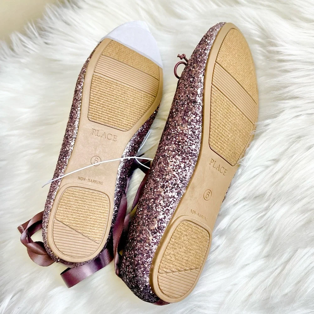 NWT Children’s Place Removable Ankle Wrap Ballet Flats